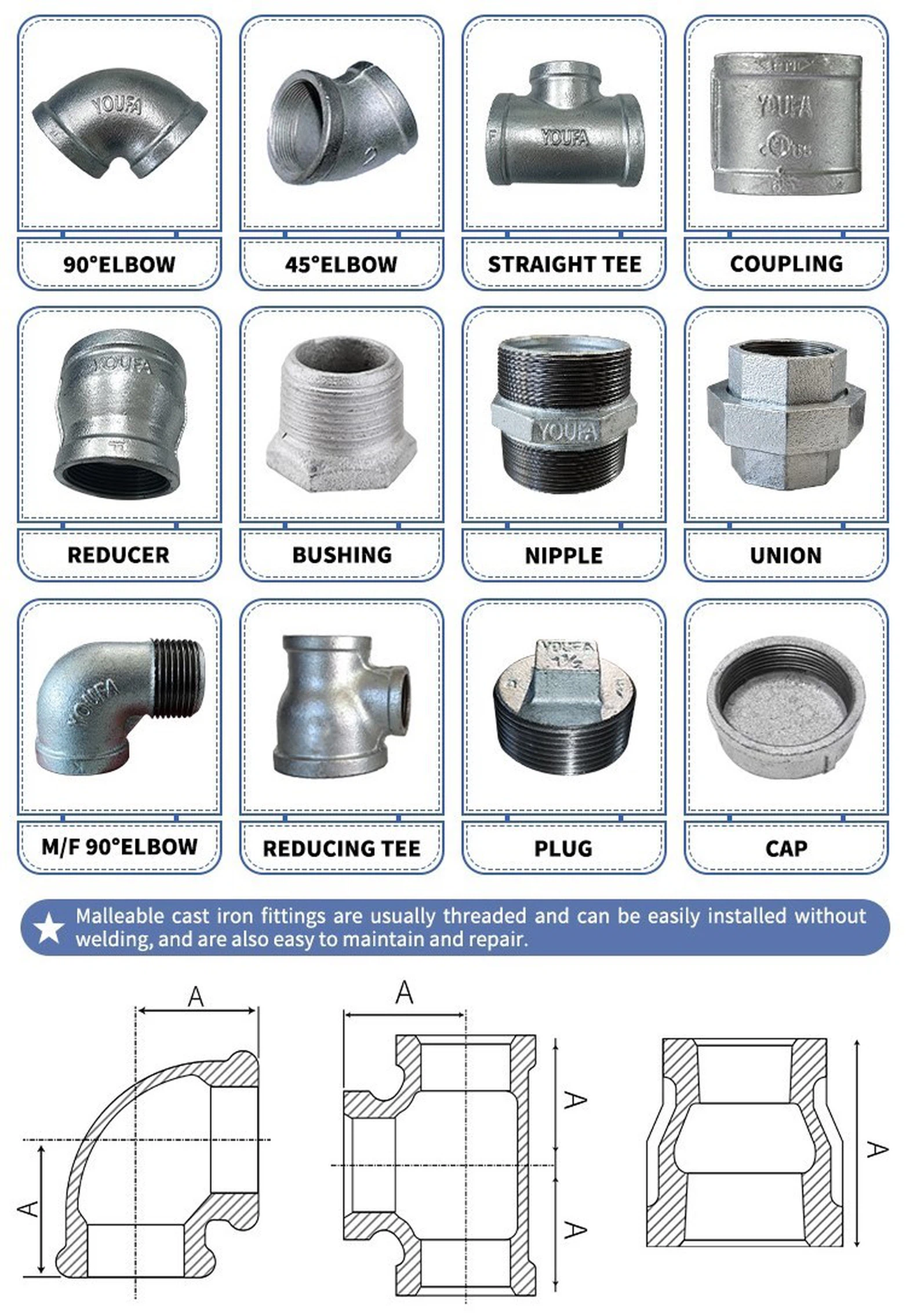 gi pipe fitting gi pipe fitting